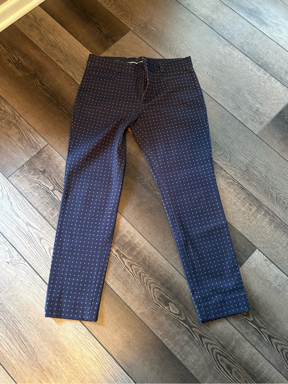 Banana Republic Navy Sloan Micro Dot Pattern pants!